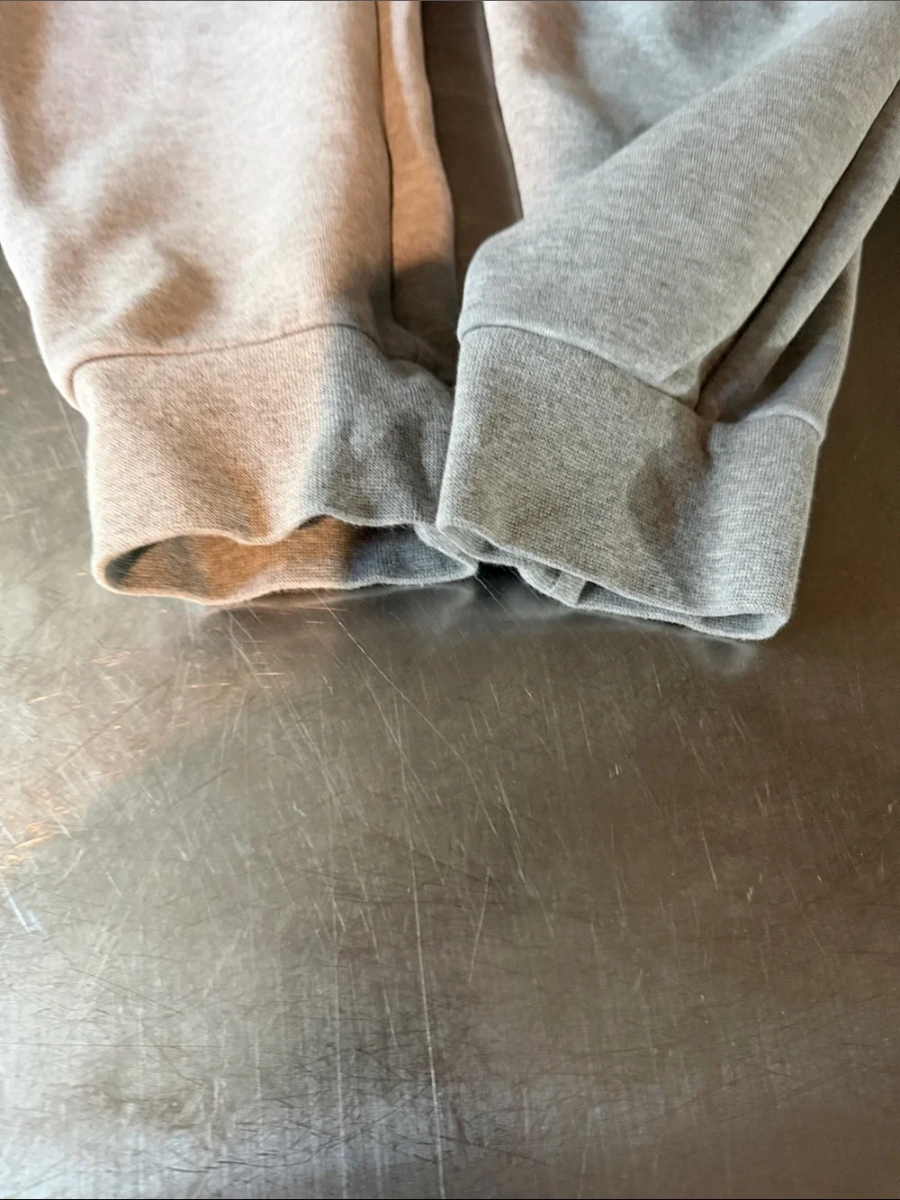 Nike Light Gray Full-Zip Hooded Sweatshirt with Black Trim